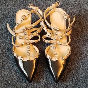 BCBG rock studd heels